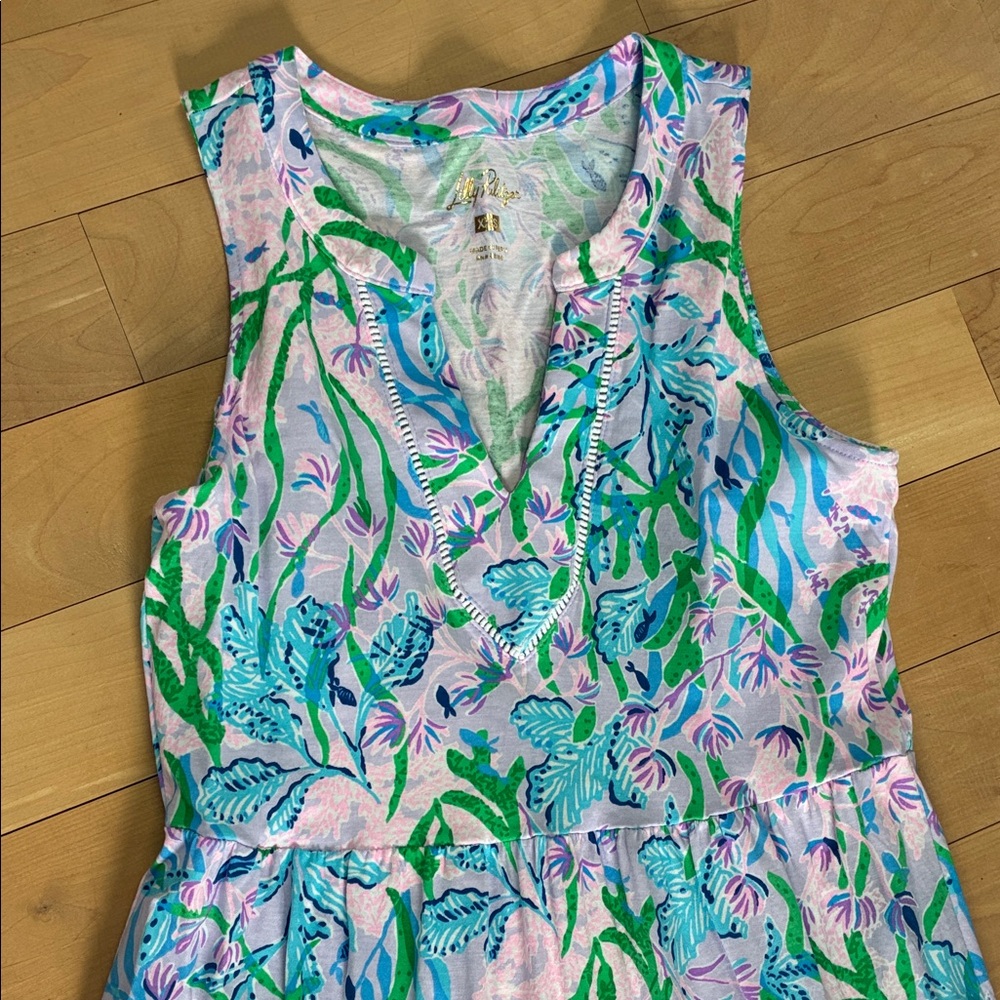 Lilly Pulitzer Woman’s Seaweed Floral Sleeveless One-Piece - Pink, Blue & Green